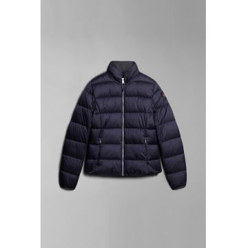 Jacheta cu buzunare cu fermoar si aspect matlasat Aerons Rise - Bleumarin