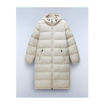 Jacheta lunga cu vatelina si gluga -