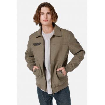 Jacheta uni cu aplicatii - Kaki