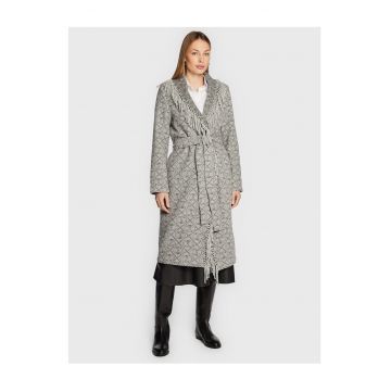 Palton dama  gri - din lana