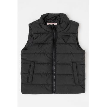 Vesta cu vatelina si fermoar - Negru