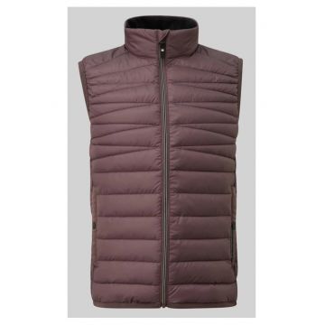 Vesta matlasata barbati - cu guler inalt - croiala Regular fit - Pruna