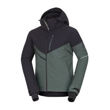 Geaca cu gluga pentru ski Balint - Negru/Verde pal