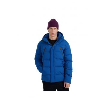 Geaca de iarna  barbati - albastru - membrana 10000 - puf sintetic - set de buzunare