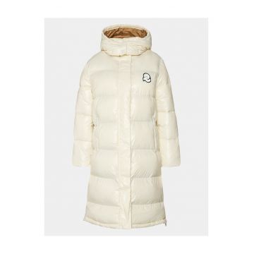 Geaca de iarna dama  alb - material rezistent -