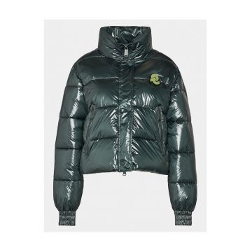 Geaca de iarna dama  verde - fabricata din materiale de calitate -