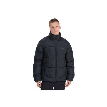 Geaca de puf  barbati - neagra - umplutura sintetica - croiala regulara