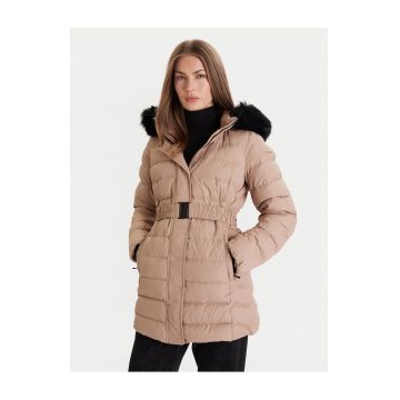 Geaca de puf bej pentru femei - Bej