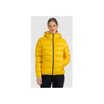 Geaca de puf pentru femei -  trekking - umplutura naturala - hidrofoba - galben - Galben