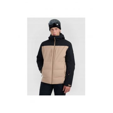 Geaca de schi barbati -  poliester - bej/negru