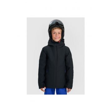 Geaca de schi - copii -  neagra - poliester - pentru baieti