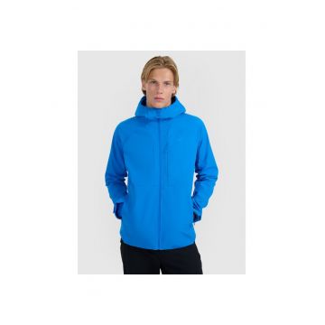 Geaca de trekking barbati  poliester - albastru