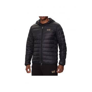 Geaca  EA7 Core Identity Packable Down Hood 38267 - Auriu/Negru