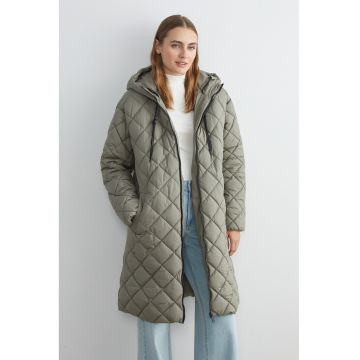 Geaca lunga matlasata - Kaki