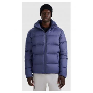 Geaca matlasata -  bleumarin - poliester -