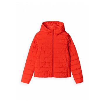 Geaca matlasata femei  puf sintetic reciclat - hidrofob - rosu - slim