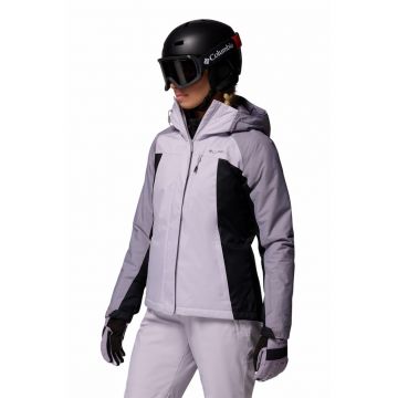 Geaca pentru schi Sowy Summit - Negru/Lila pal