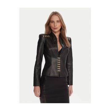 Geaca piele  Negru