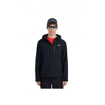 Geaca softshell  barbati - rezistenta la vant - membrana 8000 - neagra - poliester -