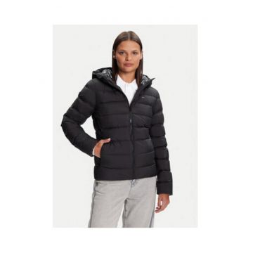 Geaca umpluta cu puf pentru femei -  Negru - 100% poliester reciclat -