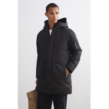 Geaca uni cu gluga - Negru