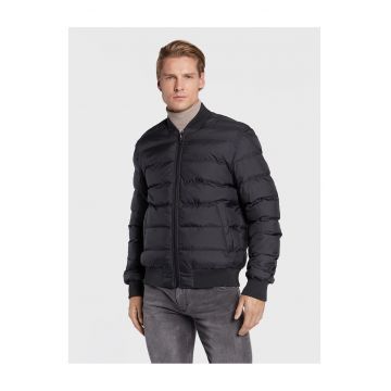 Jacheta Bomber  barbati - neagra - din material de calitate -