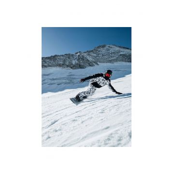 Jacheta de schi barbati -  poliester - alb/negru