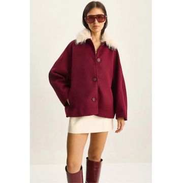 Palton dama -  supradimensionat - fleece