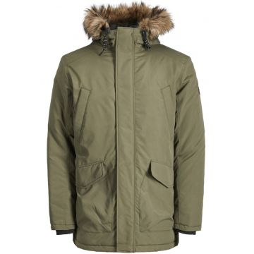 Geaca barbati -  Poliester/Elastan - Kaki -