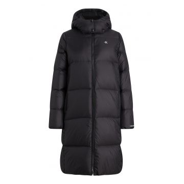 Geaca cu finisaj rezistent la apa si gluga detasabila - Negru