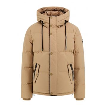 Geaca cu gluga - Maro camel