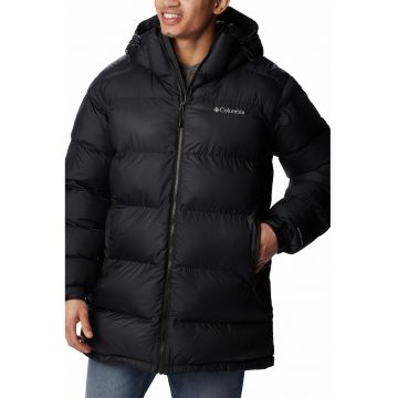 Geaca cu gluga si aspect matlasat Pike Lake - Negru