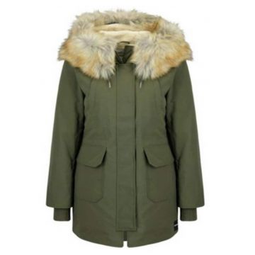 Geaca cu gluga si umpluta cu puf si pene -