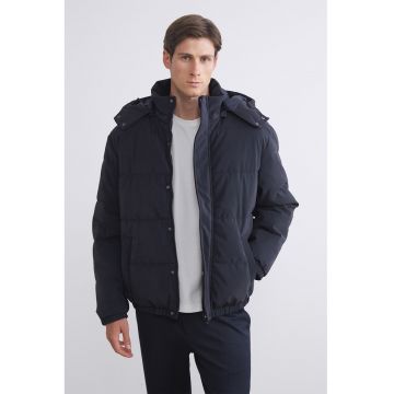 Geaca cu vatelina si terminatie elastica - Bleumarin