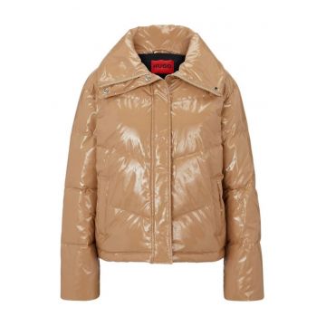 Geaca dama -  Poliester - Bej nude - Nude