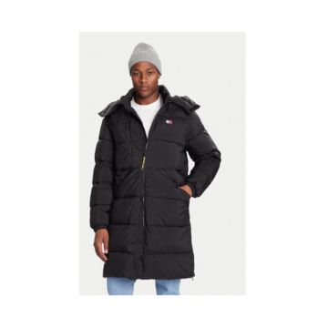 Geaca de iarna barbati -  negru - 100% nailon reciclat -