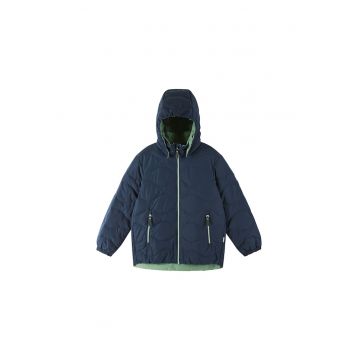 Geaca de puf baieti  bleumarin