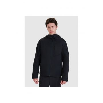 Geaca de trekking barbati -  poliester - negru -