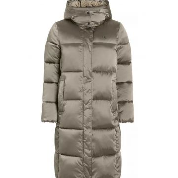 Geaca lunga cu gluga