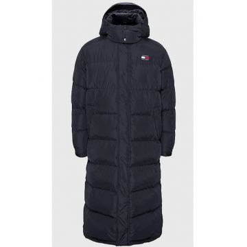 Geaca lunga cu logo -