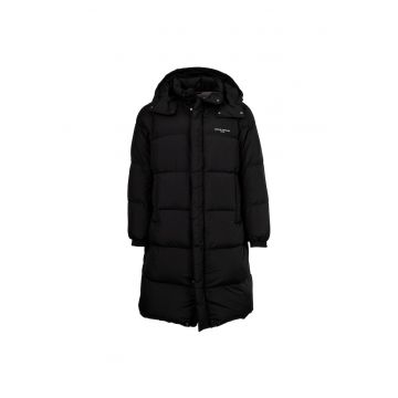 Geaca lunga si matlasata - Negru