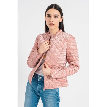 Geaca usoara cu monograma - Roz deschis