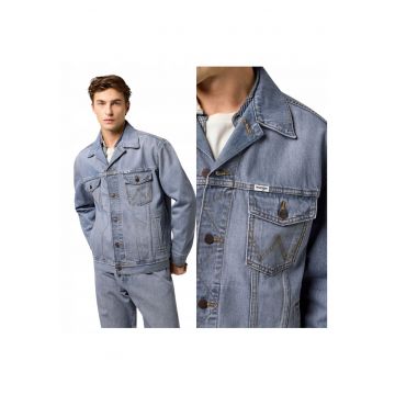 Jacheta Barbati -  Anti Fit Jacket - Regular Fit - Cu Guler - Cdwqfu Nasturi - Caldura Si Confortabila - Maneci Lungi - Bumbac - Albastru - Albastru