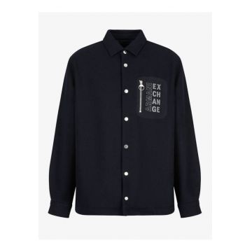 Jacheta barbati -  PoliesterLana - Bluemarin - Bleumarin