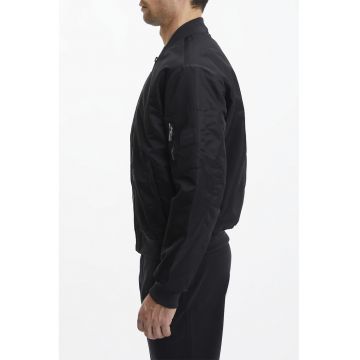 Jacheta bomber uni cu fermoar - Negru