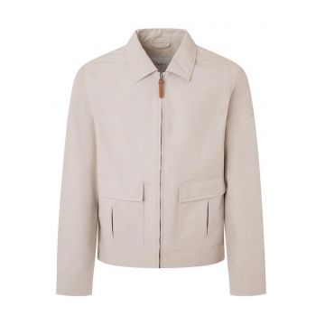 Jacheta cu fermoar si guler clasic