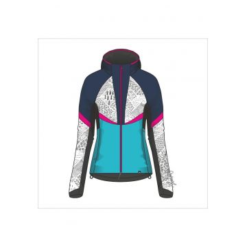 Jacheta dama schi de tura Active Primaloft® Rohace 2 - Alb/Albastru