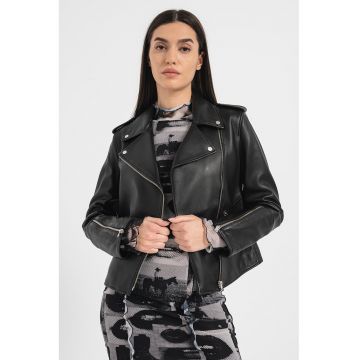 Jacheta de piele Lujana - Negru