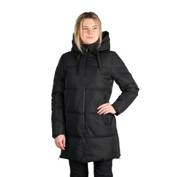 Jacheta scurta cu gluga Arya - Negru