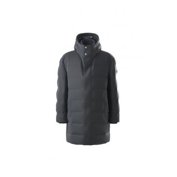 Joop - Geaca cu vatelina si fenta cu capse - Albastru inchis